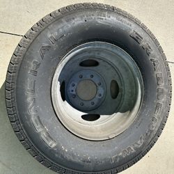 Ford 8 Lug 16” Wheel and Original Spare Tire From 2002 F350