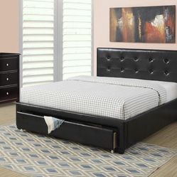 Queen Size Frame And Mattress 
