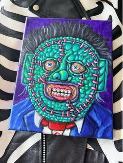 Leather face Texas Chainsaw Massacre Hand Drawn Art