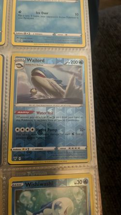 Wailord Pokémon card