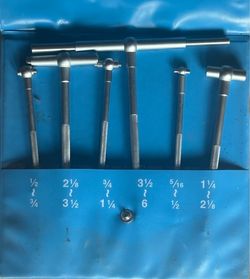 PEC Tools Telescoping Gage Set 5/16in - 6in USA 6 Piece Set USA