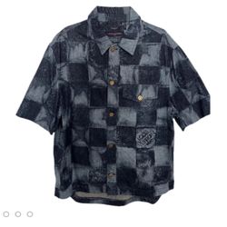 Louis Vuitton Denim Short Sleeve Shirt 
