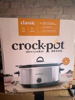 Crock-Pot 7-Quart Oval Slow Cooker w/ Original Box