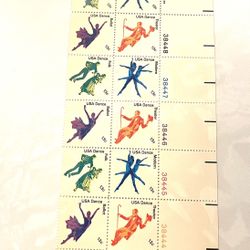 Retired American Dance Postage Stamps