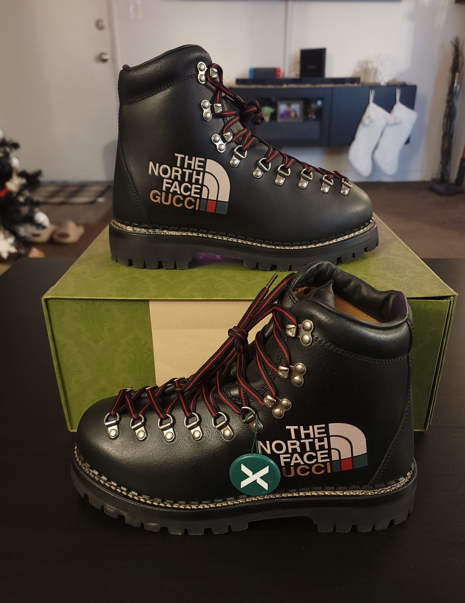 Gucci x The North Face Leather Boots