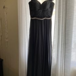 black long maxi dress