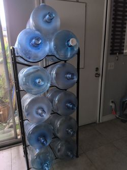 5 gallon black water jug stand