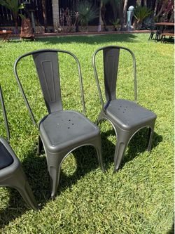 Metal chairs