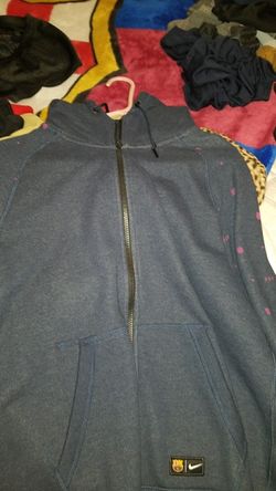 Barcelona nike zip hoodie size large