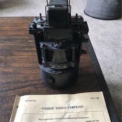 WW II Military Compass With Manual