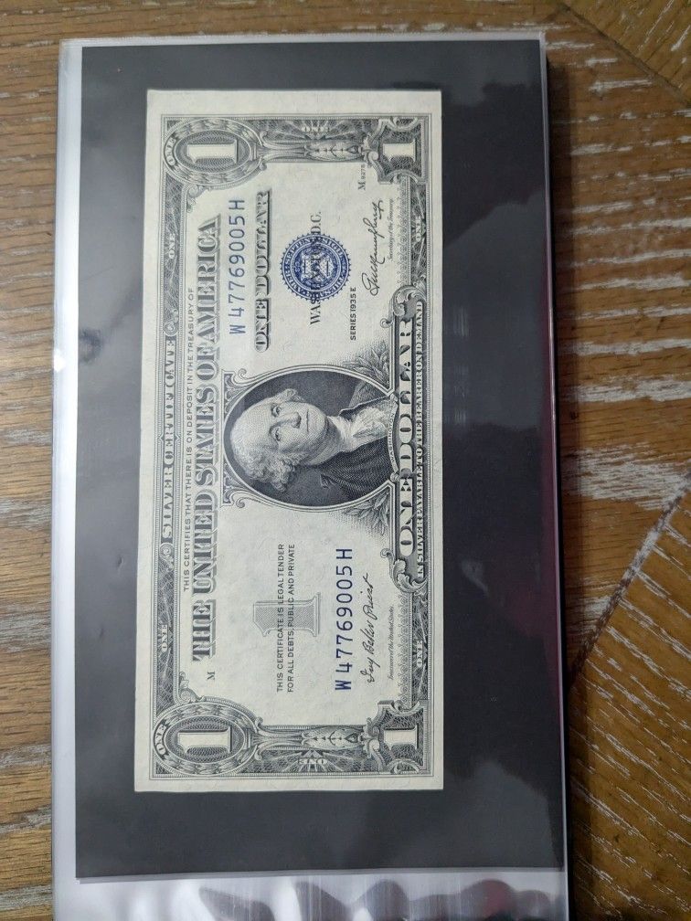 1935e UNC Silver Certificate Note