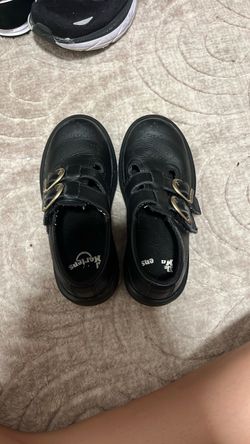Dr. Martens Kids Black Leather Shoes