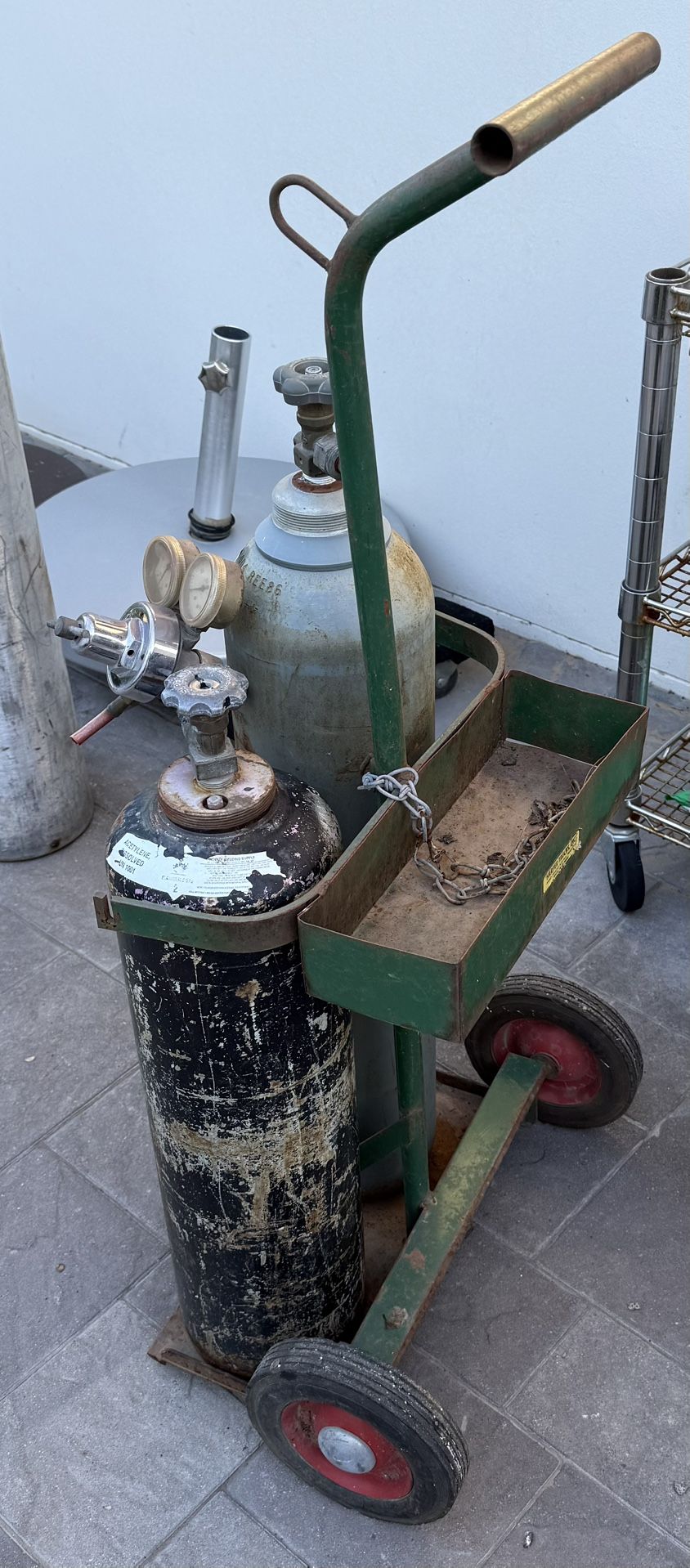 Welding Cylinder And Transport Rack