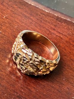 14k gold nugget ring