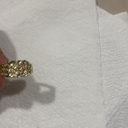 Gold Nugget Ring 