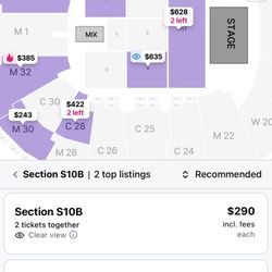 Lil Baby section C 25 Tickets 
