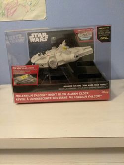 Millennium Falcon Night Glow Alarm Clock