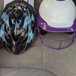 Brand New Bike Helmet & Softball Helmet