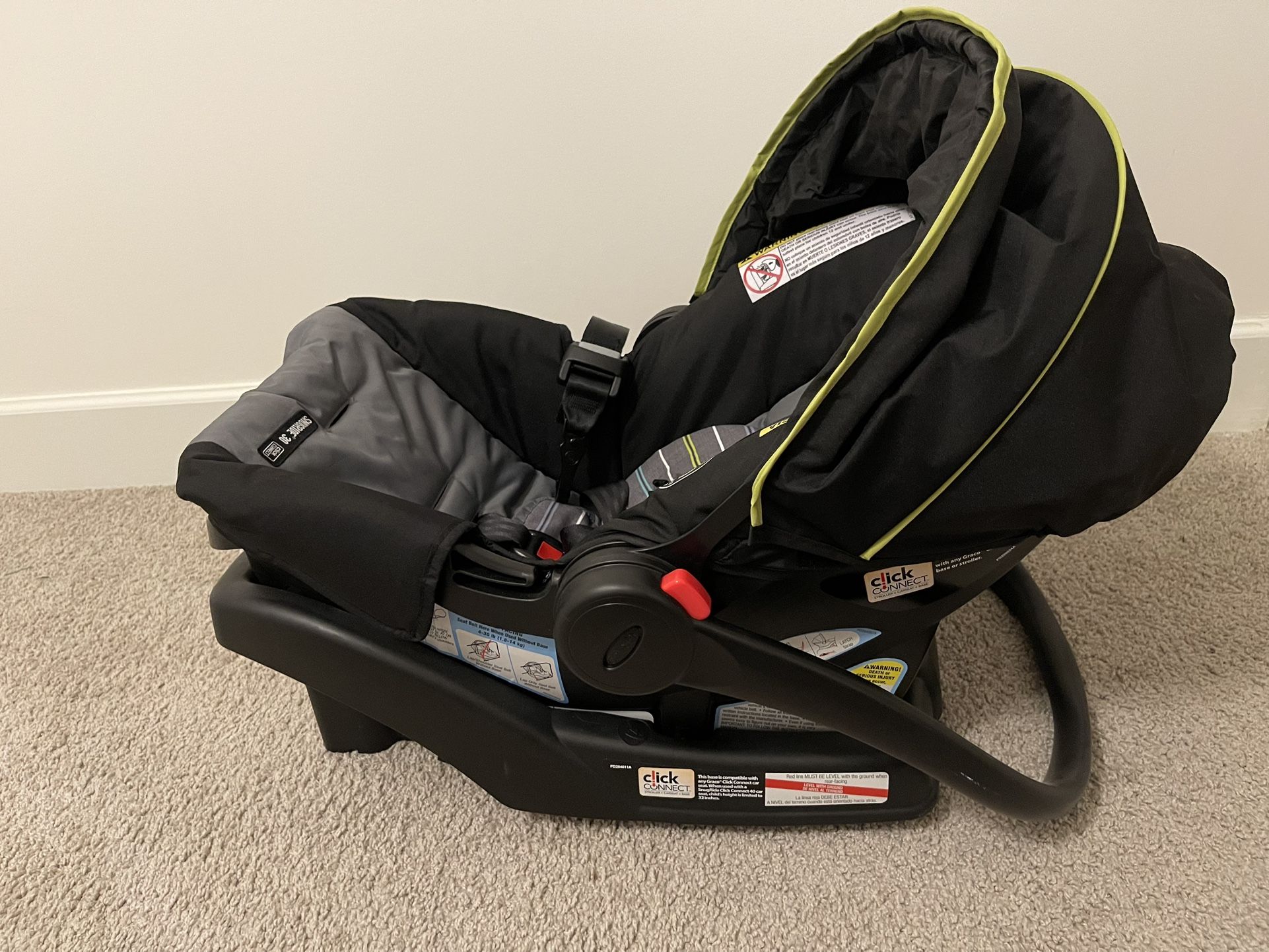 Graco SnugRide Lite LX Infant Car Seat- Lightly Used $50
