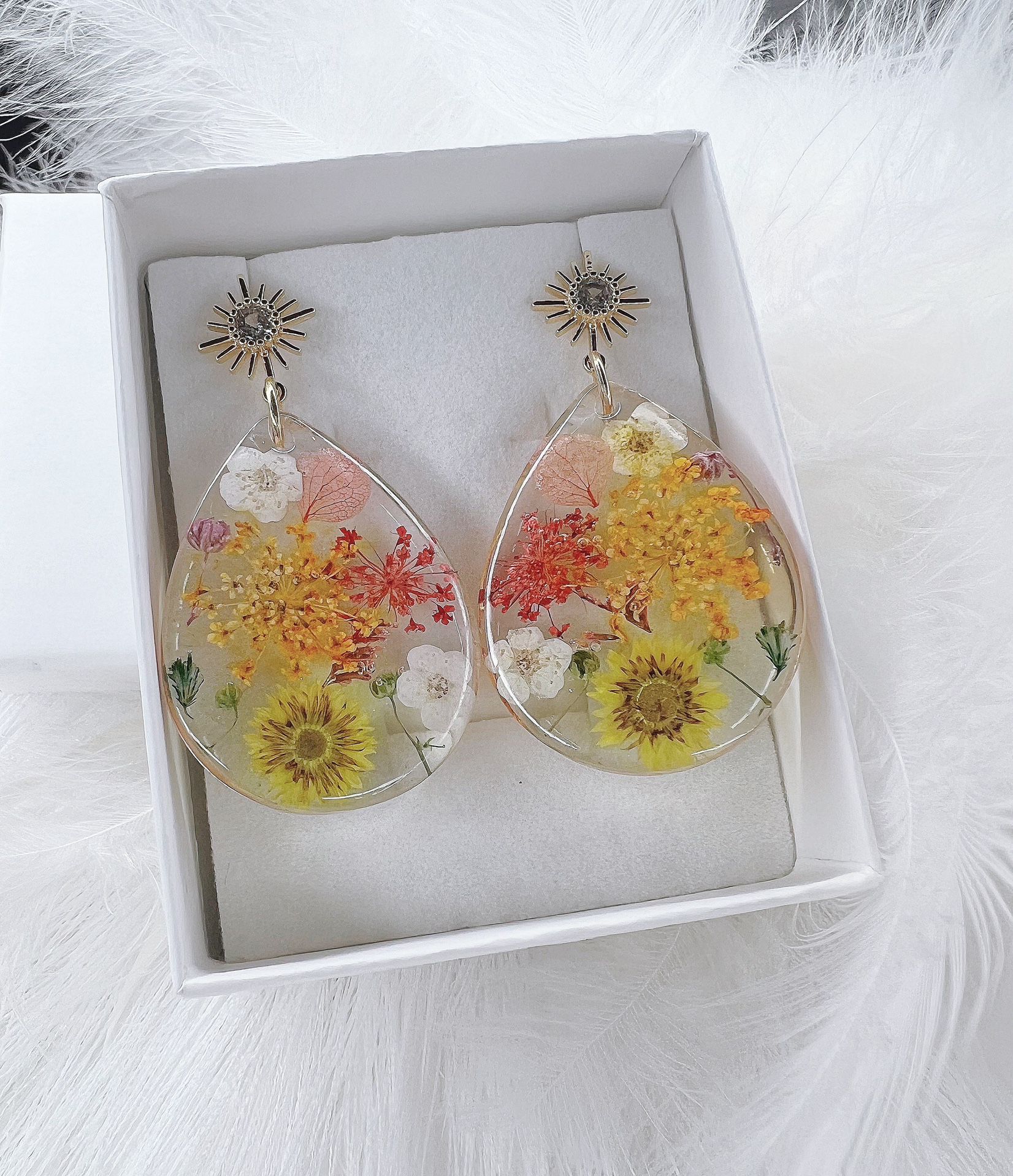 Multi-Flowers earrings 