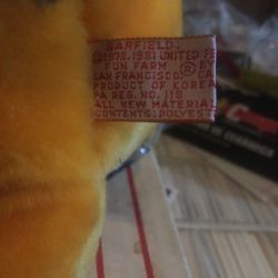 Garfield Plush vintage 1978 Dakin 12”