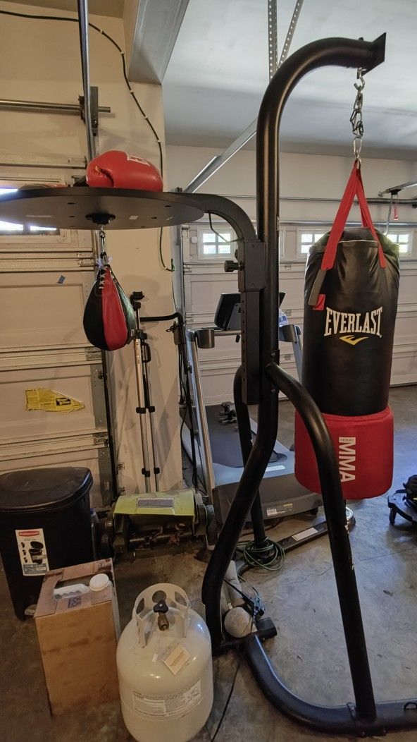 MMA Punching Bag & Stand Everlast Heavy Bag