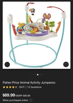 Jumperoo- Fisher Price With Lights & Music (adjustable)