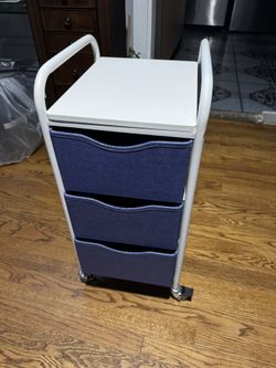 3 Drawer Storage Cart With Wheels 
