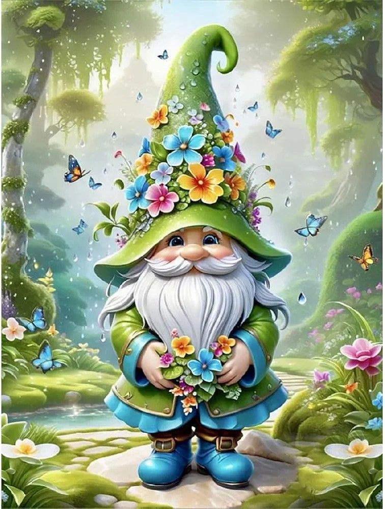 Springtime Gnome!! Diamond Art!!