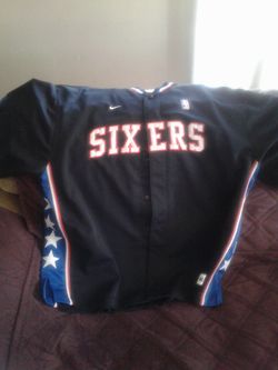 Nike 76ers shooting shirt