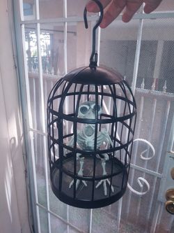 Halloween Bird In Cage