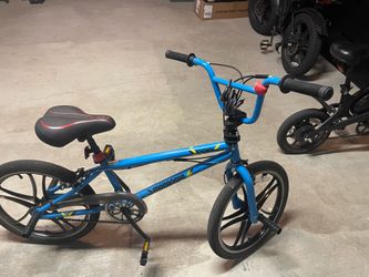 Blue pedal bike