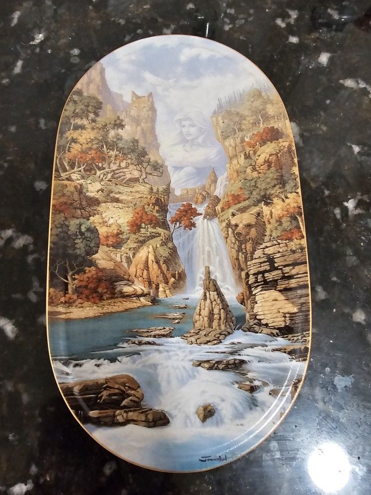 Native American Indian Collector Plate "Phantom of the Falls"
