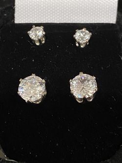 New cubic zirconia earrings.