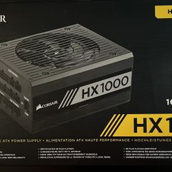 Corsair HX-1000 1000W 80 Plus Platinum Fully Modular PSU - $100 sleeved cables!