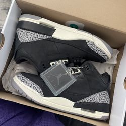 Jordan Retro 3 Off Noir - Size 6.5y w/ Original Box & Hang Tag