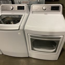 LG XL CAPACITY WASHER DRYER SET WORKS LIKE NEW RELIABLE w/WARRANTY