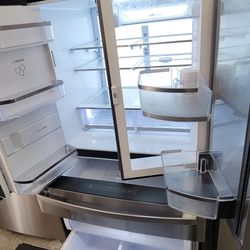 Stainless French 4-door Cooling And Freezing With Warranty 