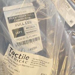 New, sealed GARMENTS ONLY - Tactile Medical Flexitouch Plus Pneumatic Compression Pump Lymphedema Flexitouch Plus Comfortease Garments Full Leg and Tr