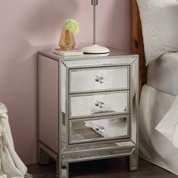 Mirrored Nightstand