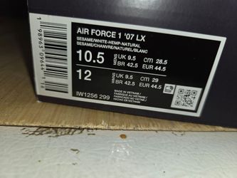 Brand new 10.5 mens /12womens Air force 1 ' 07 Kashi looking canvs