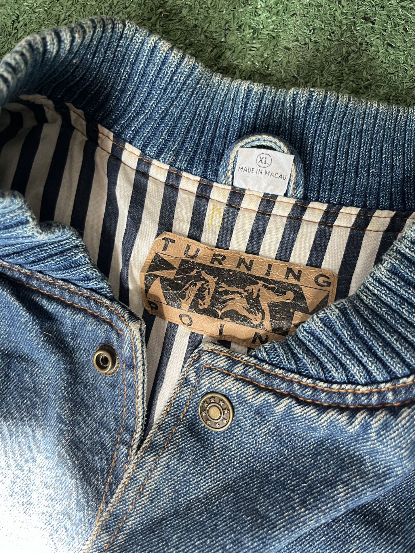 Vintage Caterpillar Turning Point Denim Jacket