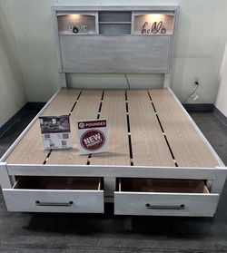 Cama Queen Size Nueva En Su Caja Incluye Colchon Además 6 Cajones