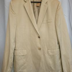Costume National Beige 2-button Blazer, Size L