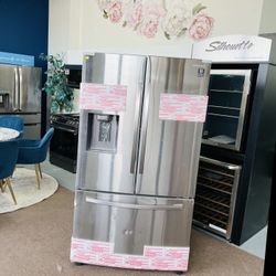 Samsung 27-cu ft French Door Refrigerator with Ice Maker (Fingerprint Resistant Stainless Steel) ENERGY STAR