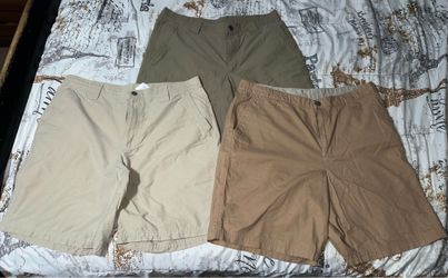 NEW 3pc Columbia Men’s Omni-Shade Shorts Size 36 - Khaki Olive Brown Sportswear