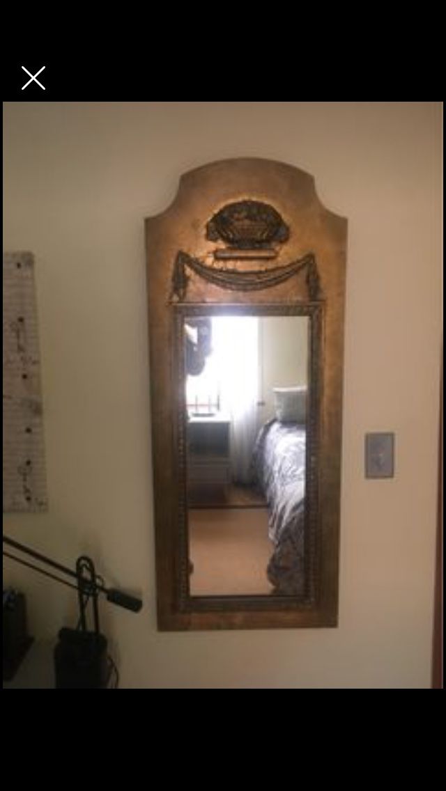 Golden Antique Mirror