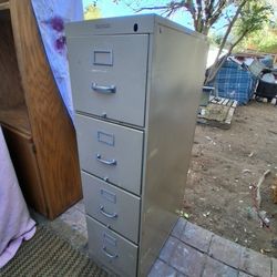 $250 VINTAGE SHAW-WALKER 4 DRAWER FILING CABINET 