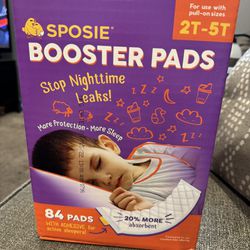 Sposie Diaper Booster Pads With Adhesive Strip Size 2T-5T