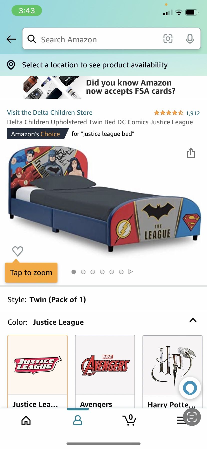 Justice League Twin Bed 